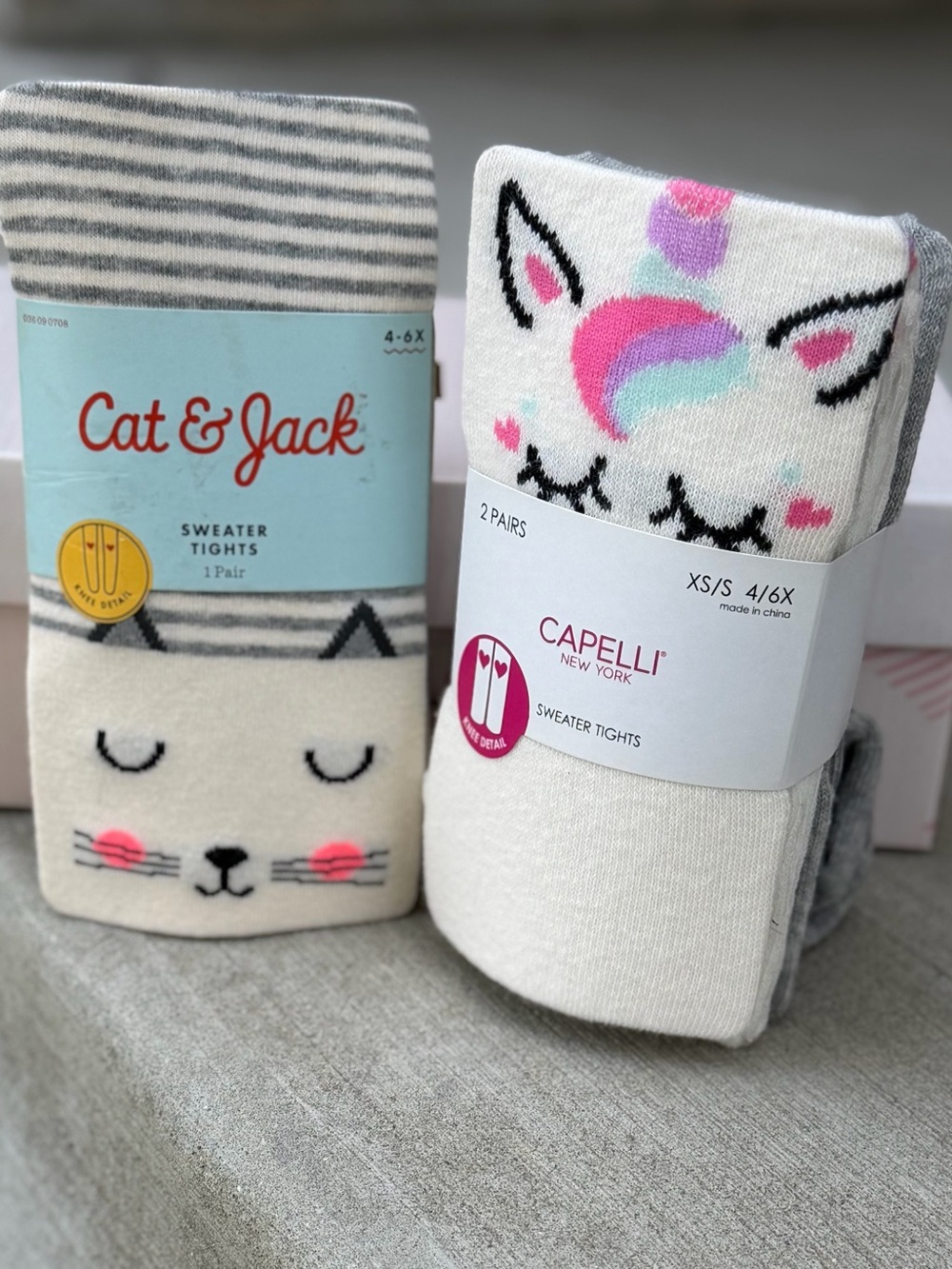 Cat & Jack AND Capelli New York Sweater Tights